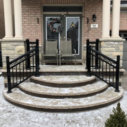 Installation of aluminum railings